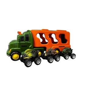 Lights & Sounds Dinosaur Truck Transporter W/ 3 Mini Dinosaur Monster Trucks